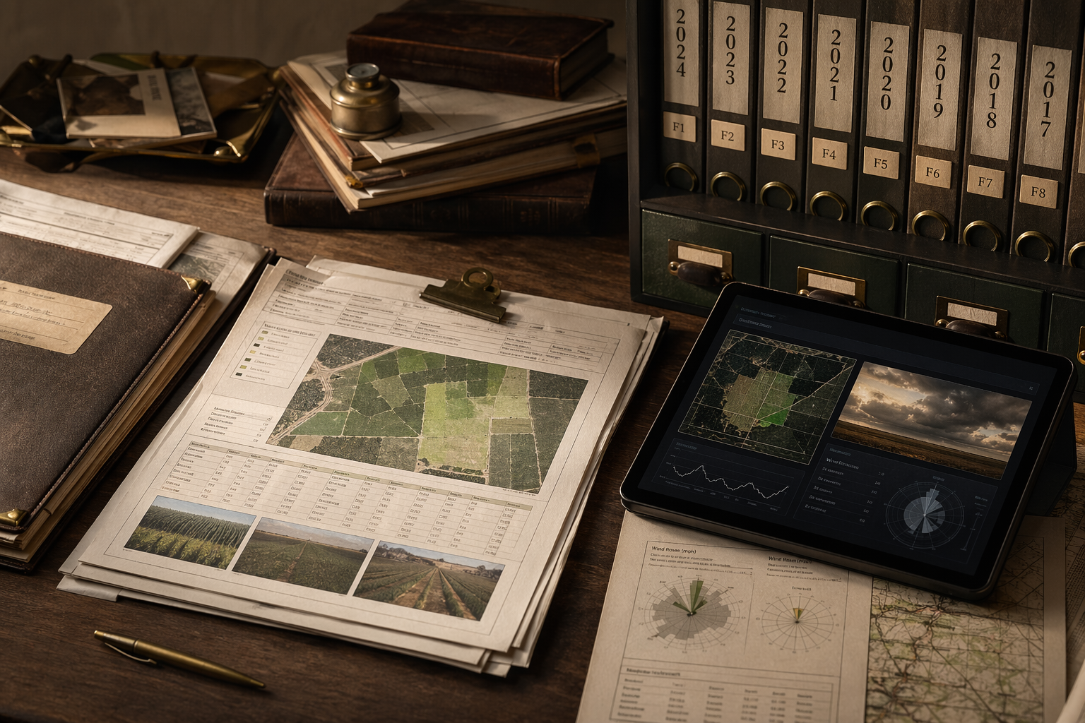 AcreRecord archive view with completed spray records